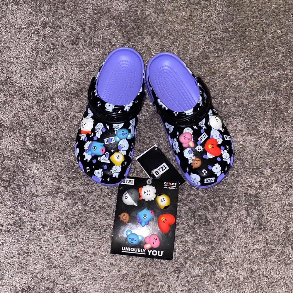 BTS Crocs & BTS Jibbitz